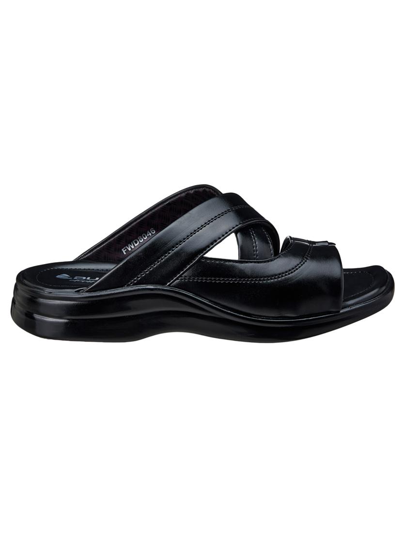 men black slip on sandal - 18461655 - Standard Image - 1