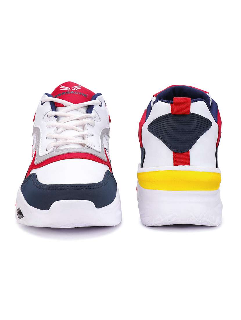 red color block sport shoe - 18461663 - Standard Image - 4