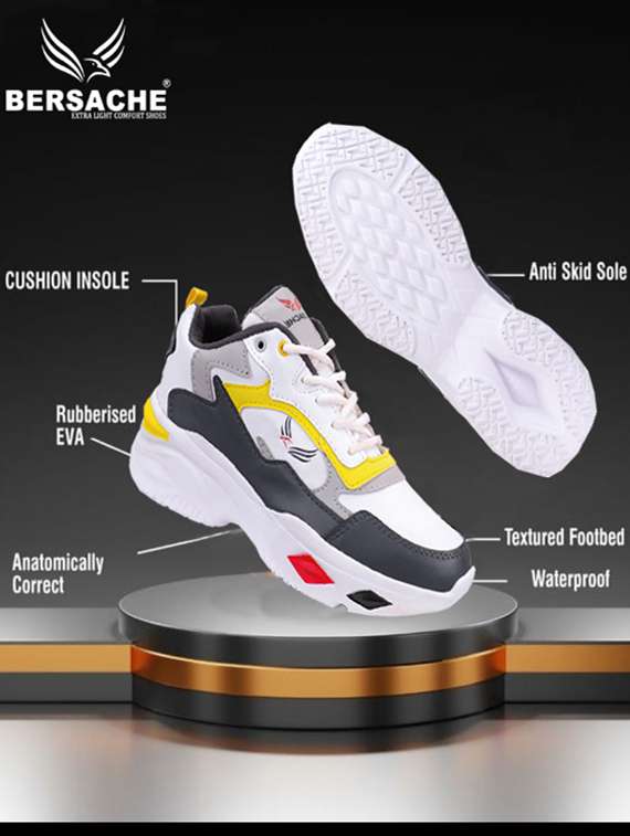 multi colored color block sports shoe - 18461664 - Standard Image - 6