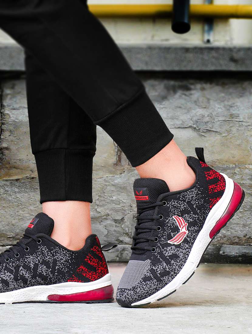 men black lace up sport shoe - 18461675 -  Standard Image - 1