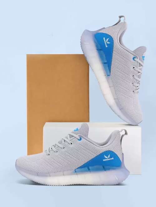 men grey lace up sport shoe - 18461683 -  Standard Image - 0