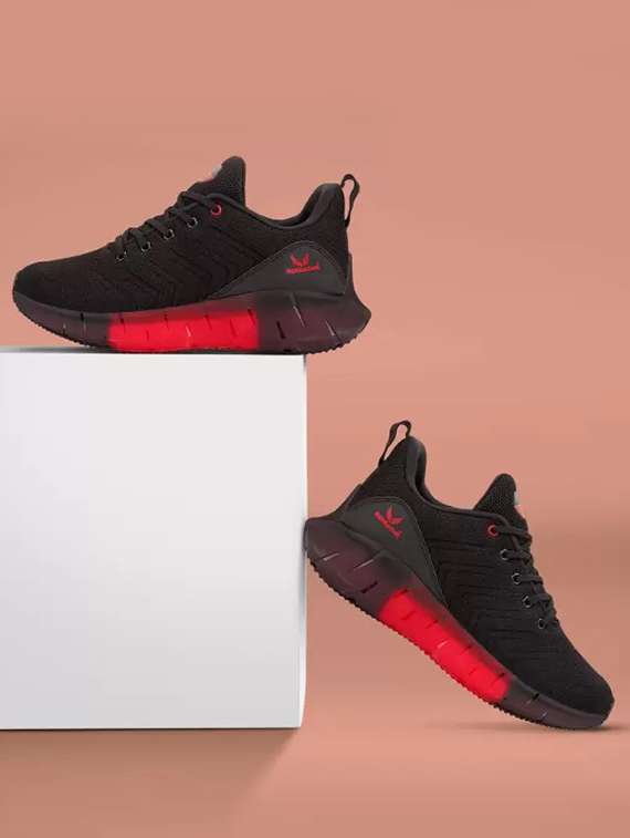 men black lace up sport shoes