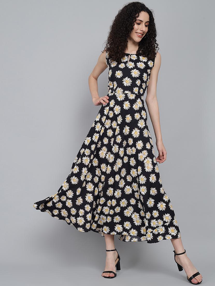 women's fit & flare floral dress
