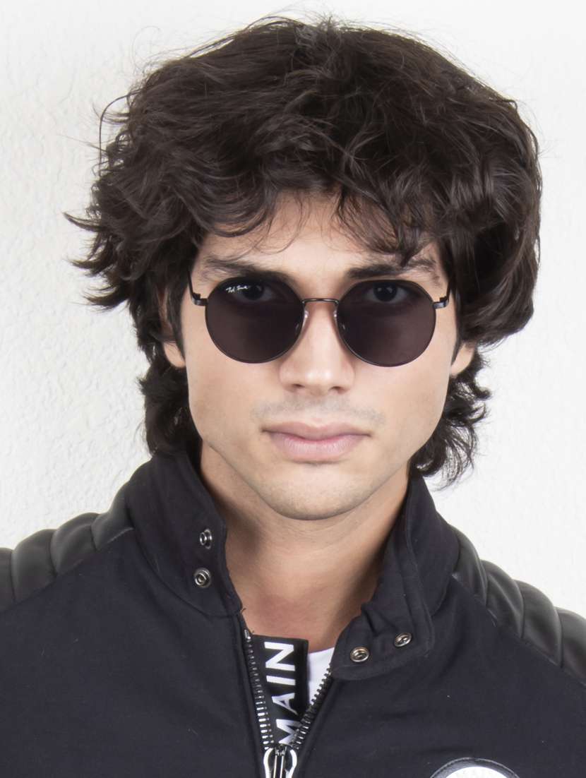 grey twoway round sunglasses  - 18462312 -  Standard Image - 1