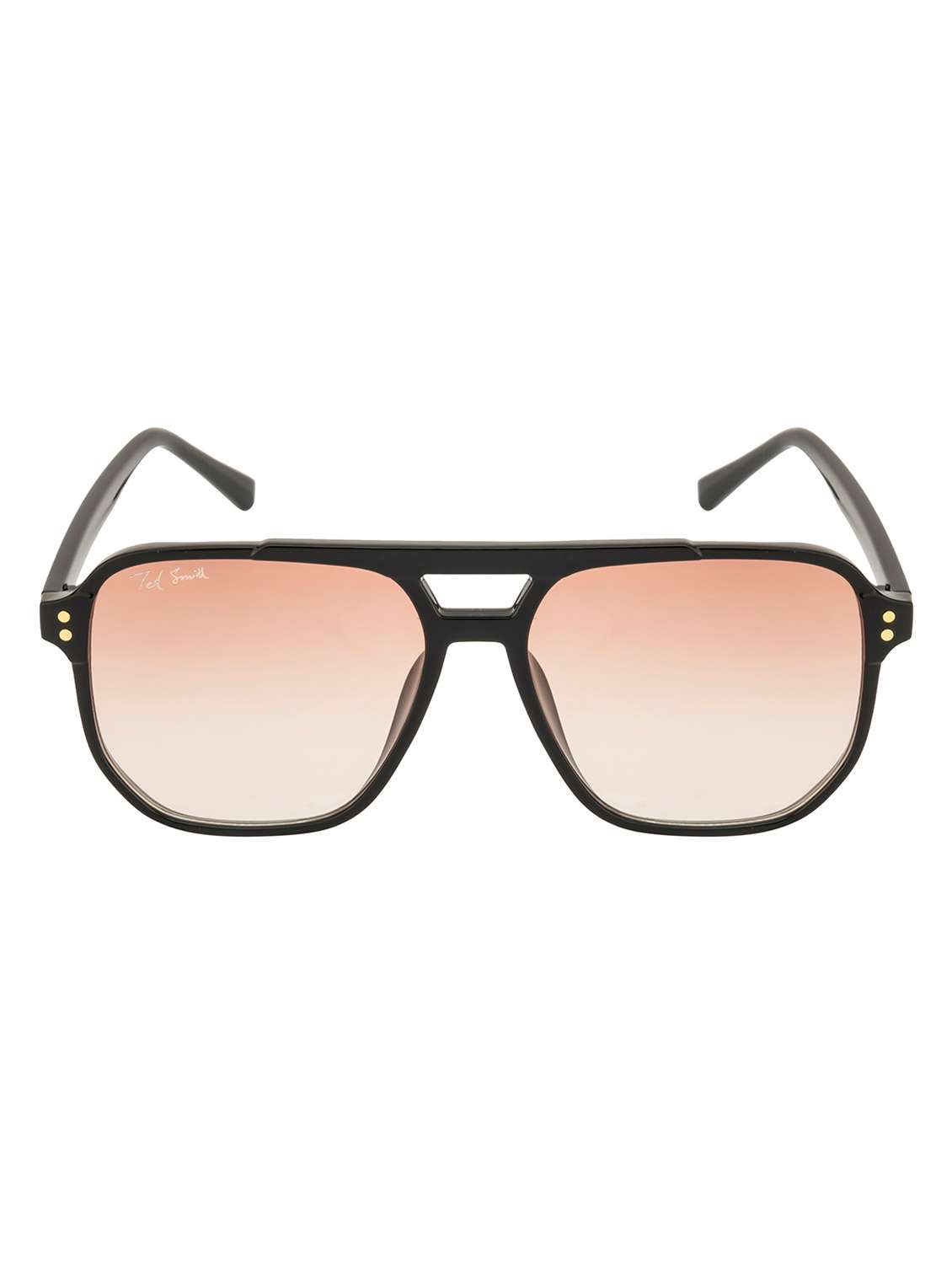 turbine aviator in brown graded sunglasses 