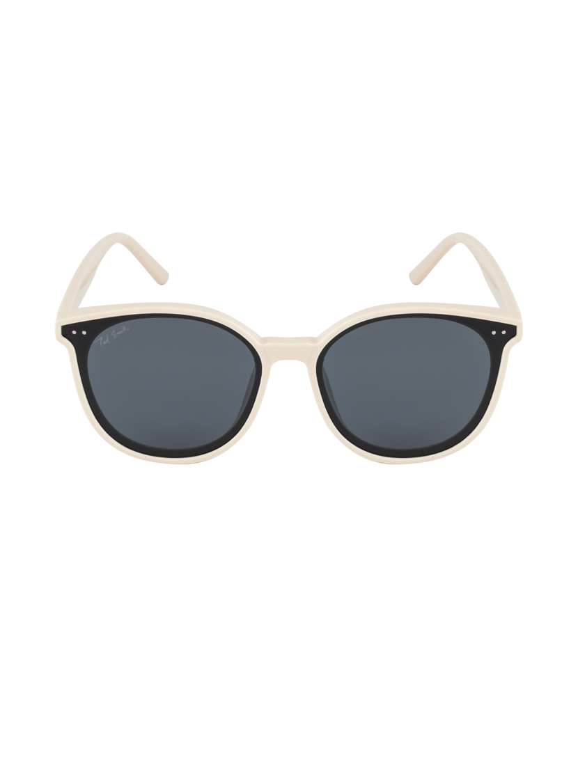 Anny Round In Grey Sunglasses 