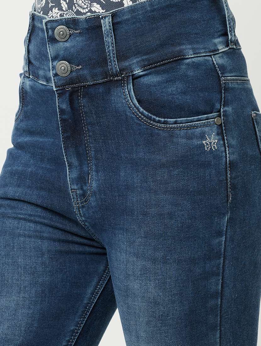 women's slash knee skinny fit jeans - 18462556 -  Standard Image - 4