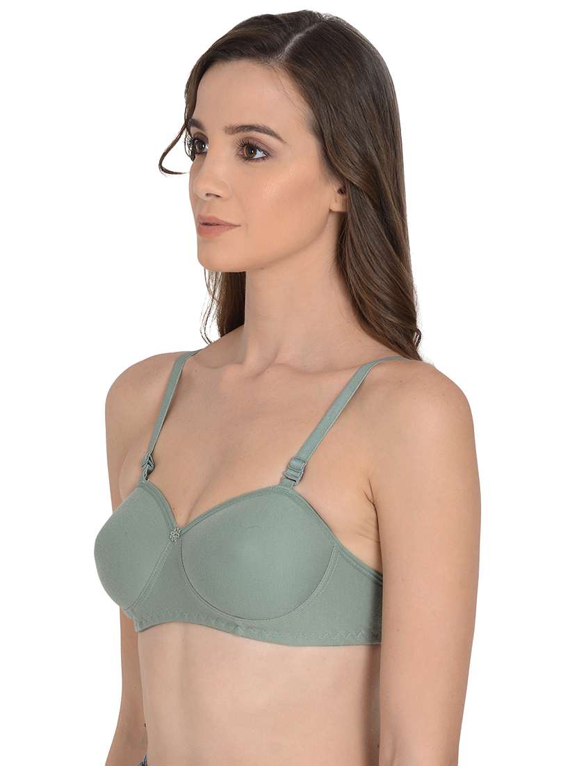 green lightly padded regular bra - 18462596 -  Standard Image - 1