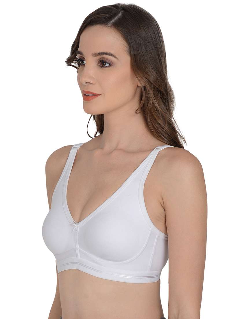 white non padded regular bra - 18462608 -  Standard Image - 1