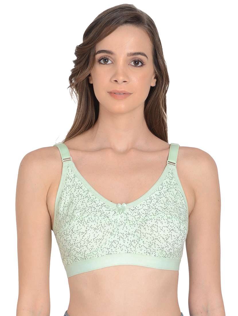 sea green non padded regular bra - 18462611 - Zoom Image - 0