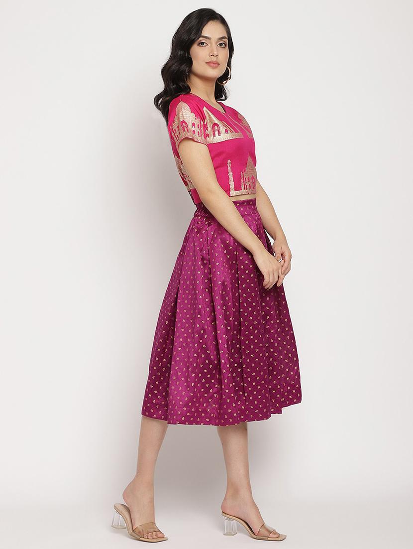 printed skirt top set - 18462855 - Standard Image - 1