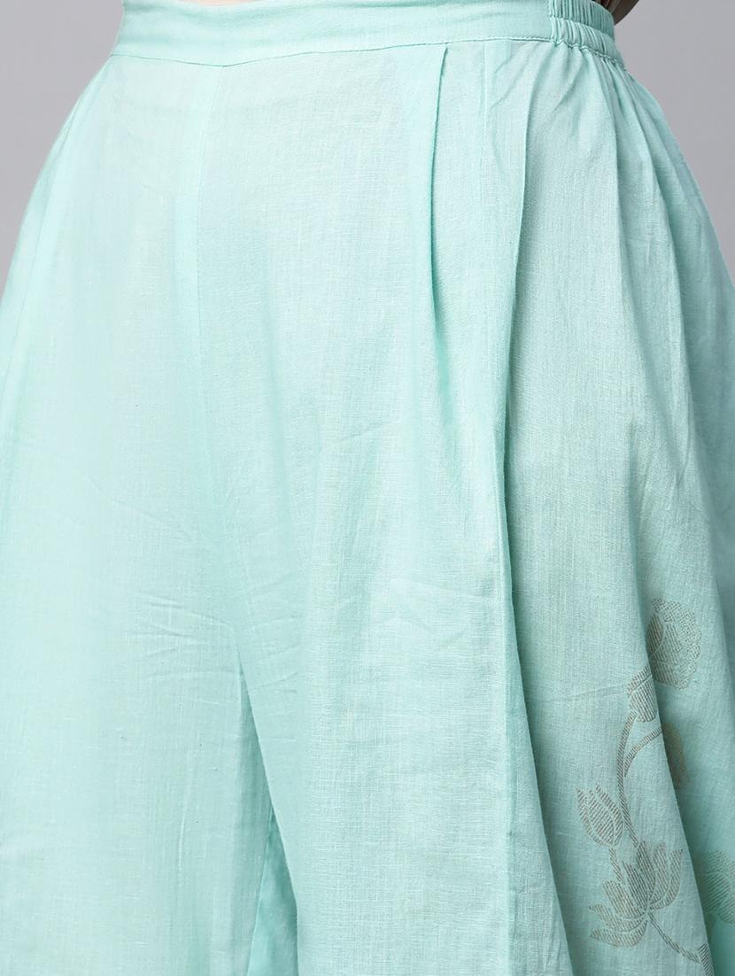 printed kurta palazzo set - 18462860 - Standard Image - 4