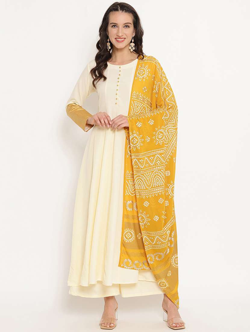 solid kurta palazzo set with dupatta