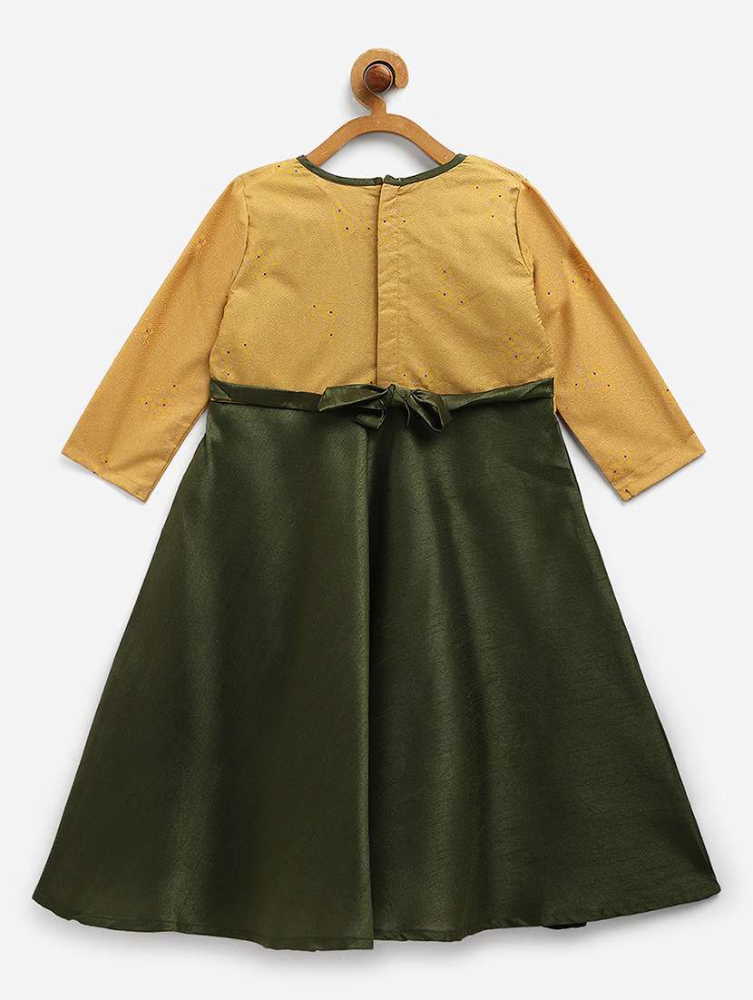 girls round neck  a-line party gown - 18463130 -  Standard Image - 1