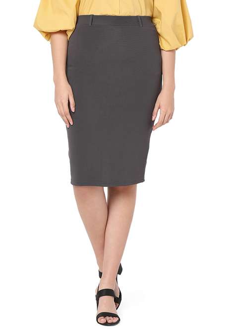 high rise solid pencil skirt - 18463152 -  Standard Image - 0