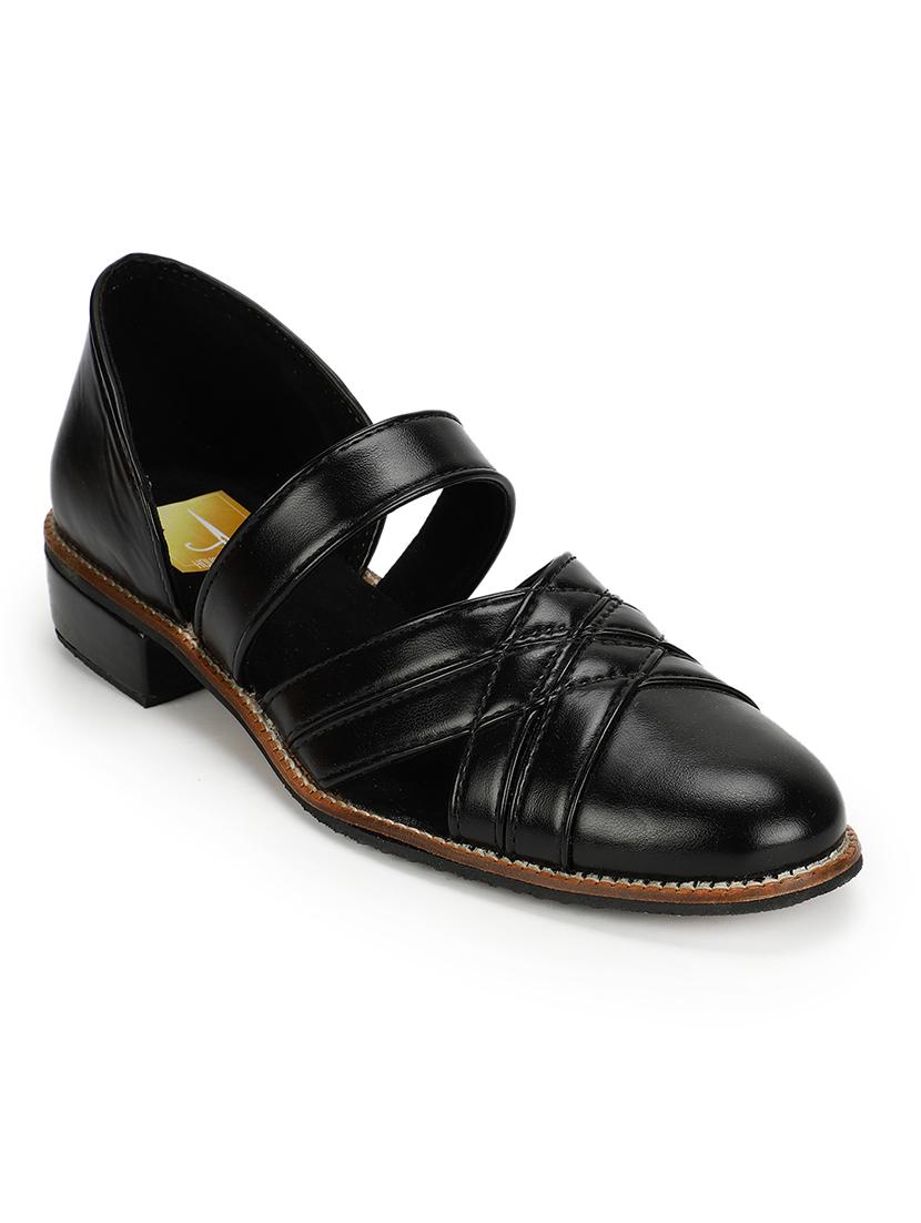men black slip on sandal - 18463165 - Standard Image - 1