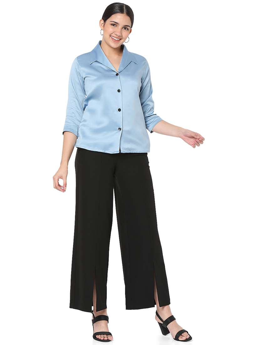 Light Blue Solid Shirt