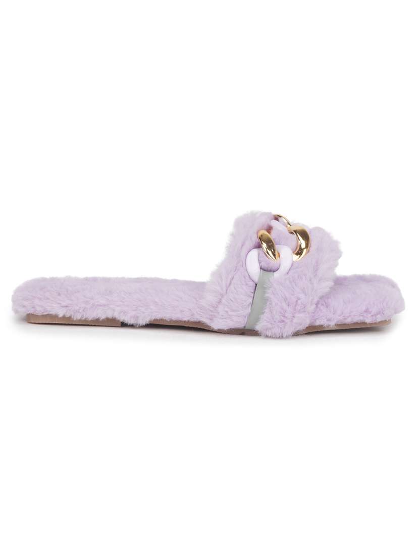 purple slip on sandal - 18463335 -  Standard Image - 1