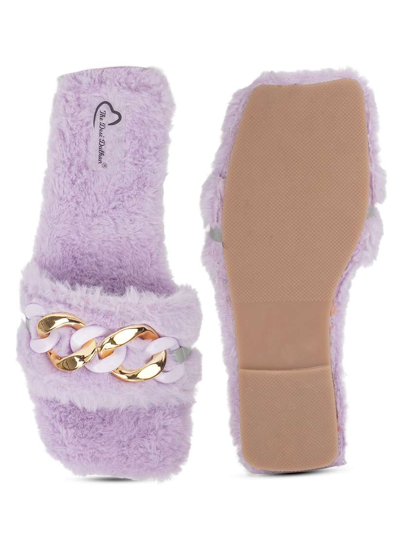 purple slip on sandal - 18463335 -  Standard Image - 4