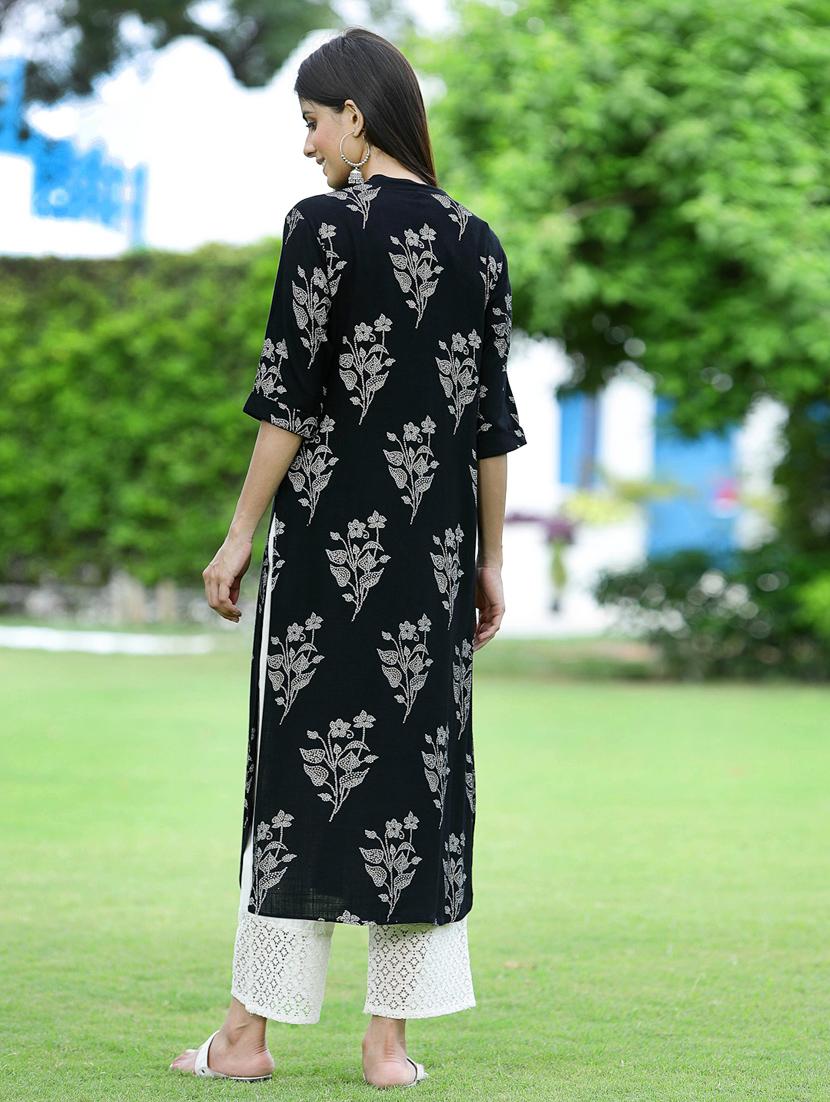 women's straight kurta - 18465762 - Standard Image - 4