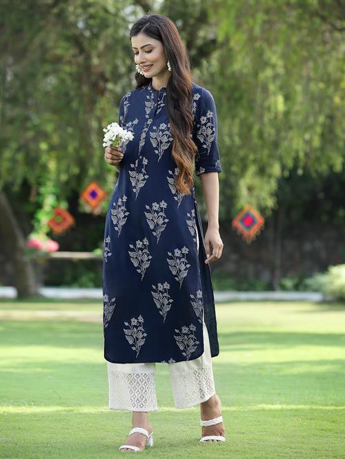 women's straight kurta - 18465763 -  Standard Image - 0