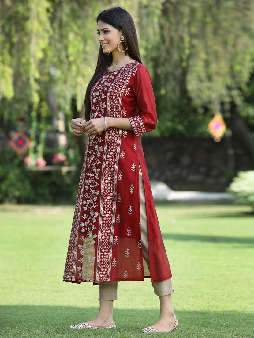 women's a-line kurta - 18465769 -  Standard Image - 1