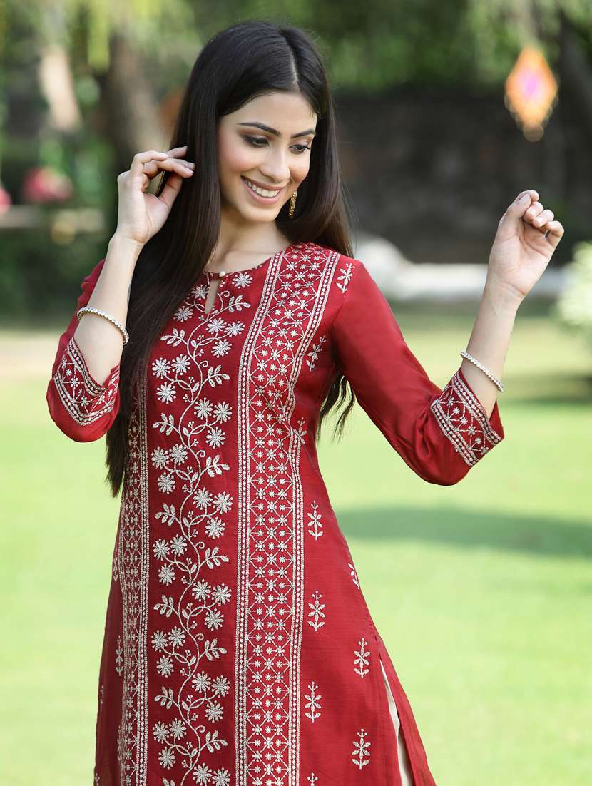 women's a-line kurta - 18465769 -  Standard Image - 4