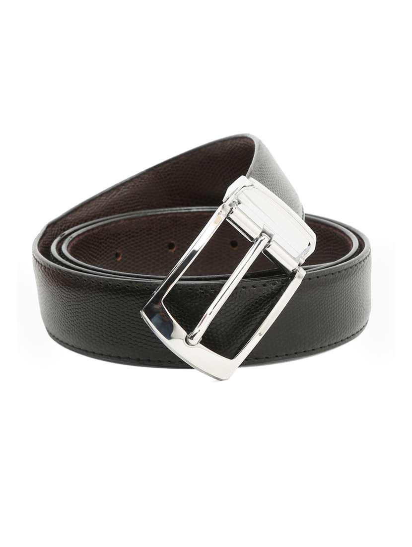lizard chrome leather belt