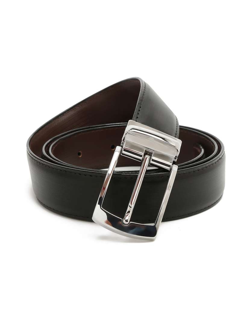 ripped chrome leather belt