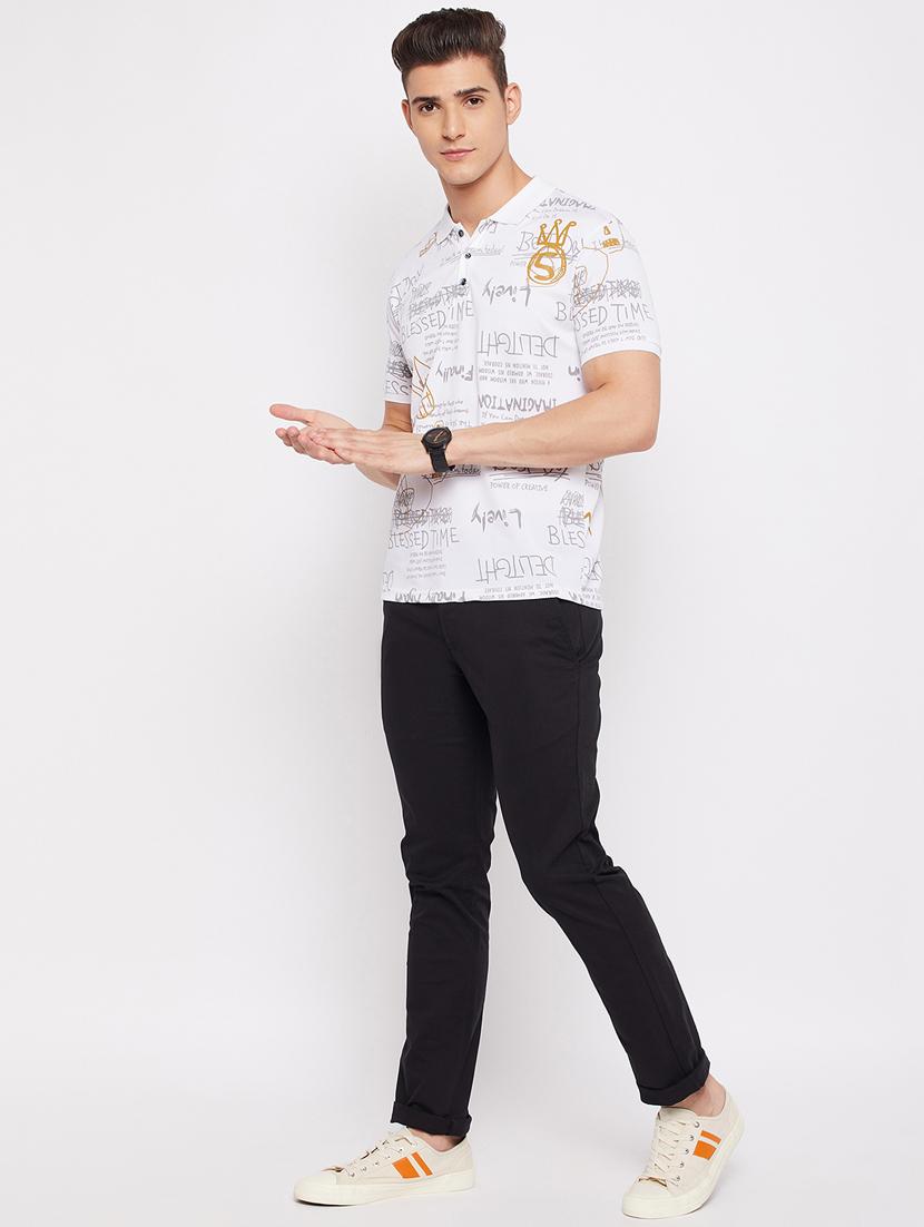 black solid casual trouser - 18465888 - Standard Image - 4