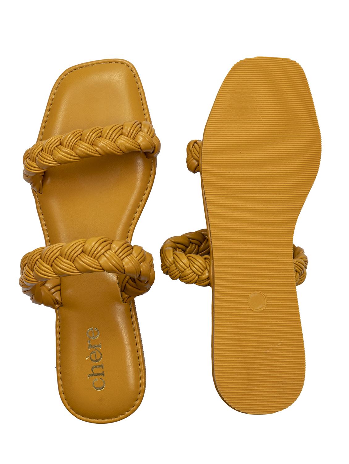 solid slip on sandal - 18465925 - Standard Image - 4