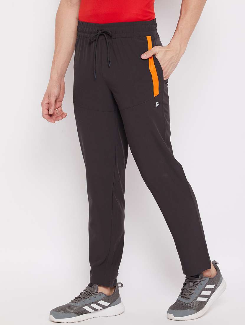 grey printed full length track pant - 18466070 -  Standard Image - 1
