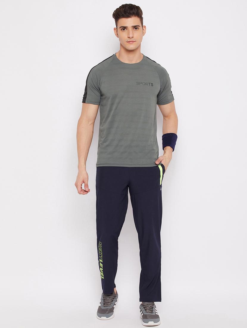 grey color-blocked t-shirt - 18466083 - Standard Image - 4