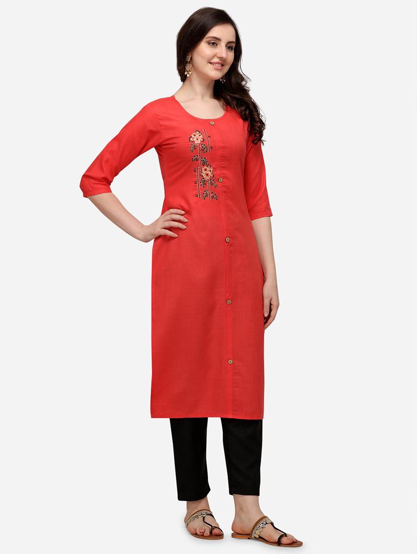 embroidered kurta palazzo set - 18467327 - Standard Image - 1