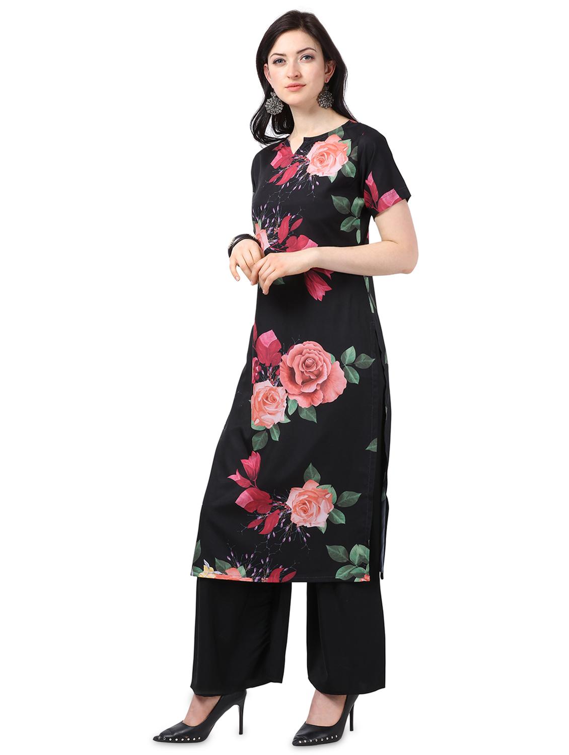 digital printed kurta palazzo set - 18467431 -  Standard Image - 1