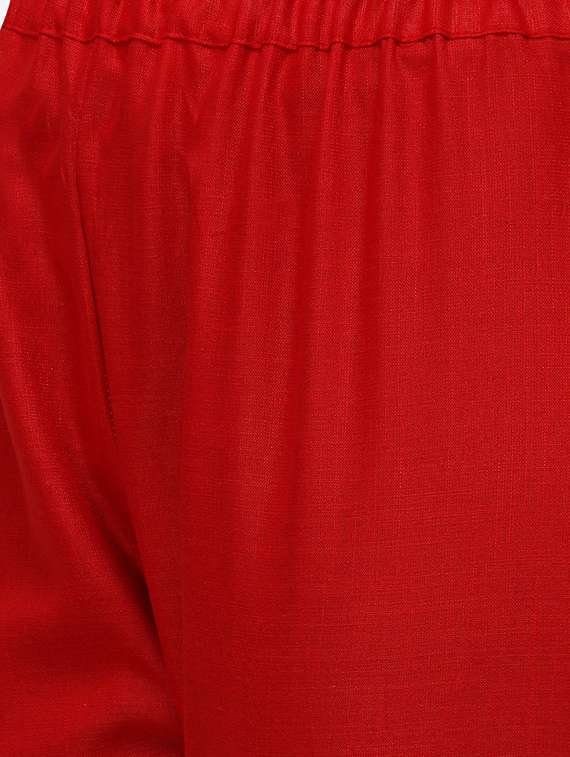 lace detailed kurta pant set - 18467477 - Standard Image - 4