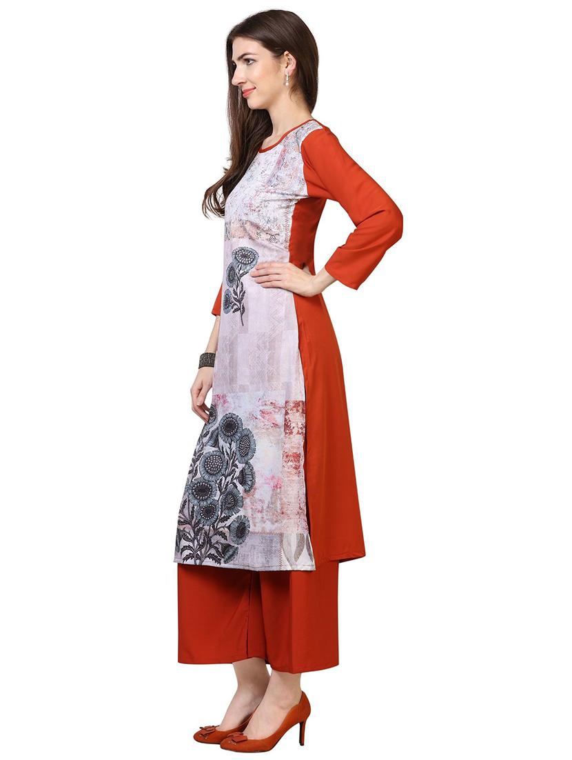 digital printed straight kurta - 18467558 -  Standard Image - 1