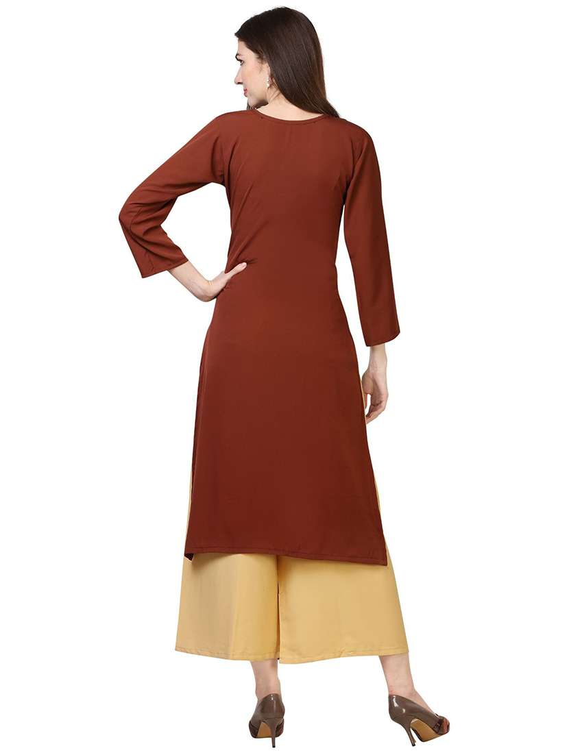 set of 3 pcs printed combo kurta - 18467566 -  Standard Image - 4