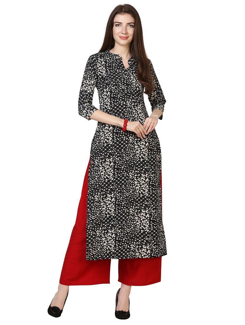 set of 3 pcs printed combo kurta - 18467568 -  Standard Image - 1