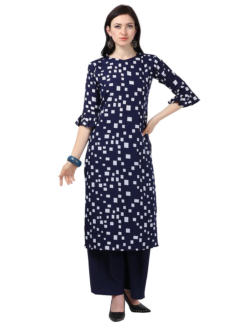 set of 3 pcs printed combo kurta - 18467611 -  Standard Image - 1