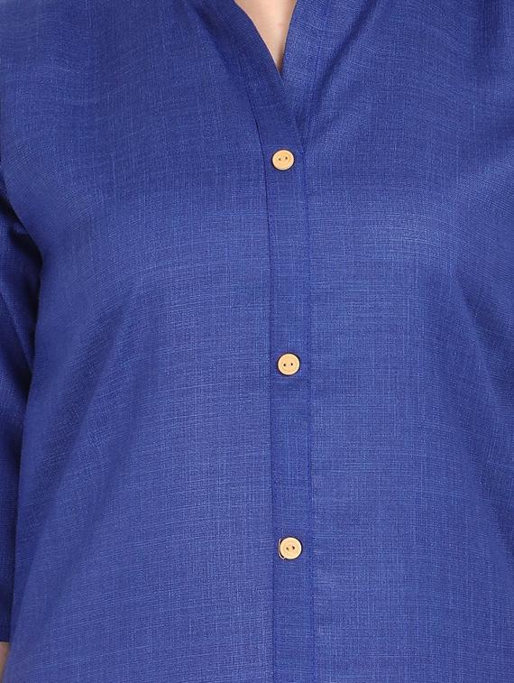 set of 2 pcs solid combo kurta - 18467629 - Standard Image - 4