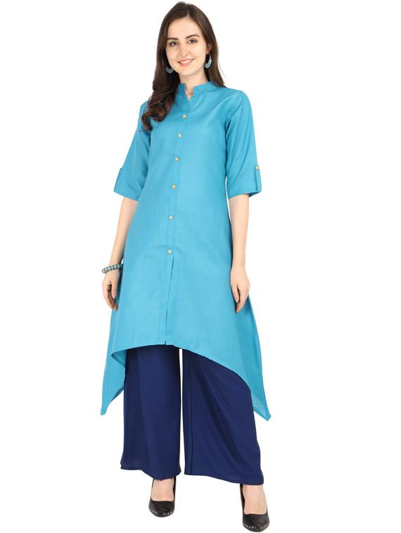 set of 2 pcs solid combo kurta - 18467647 - Standard Image - 1