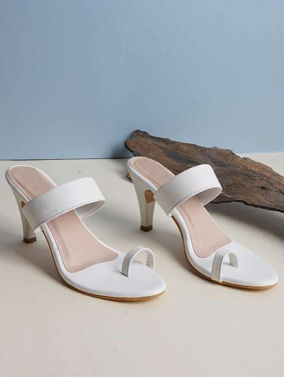 white toe separator sandal