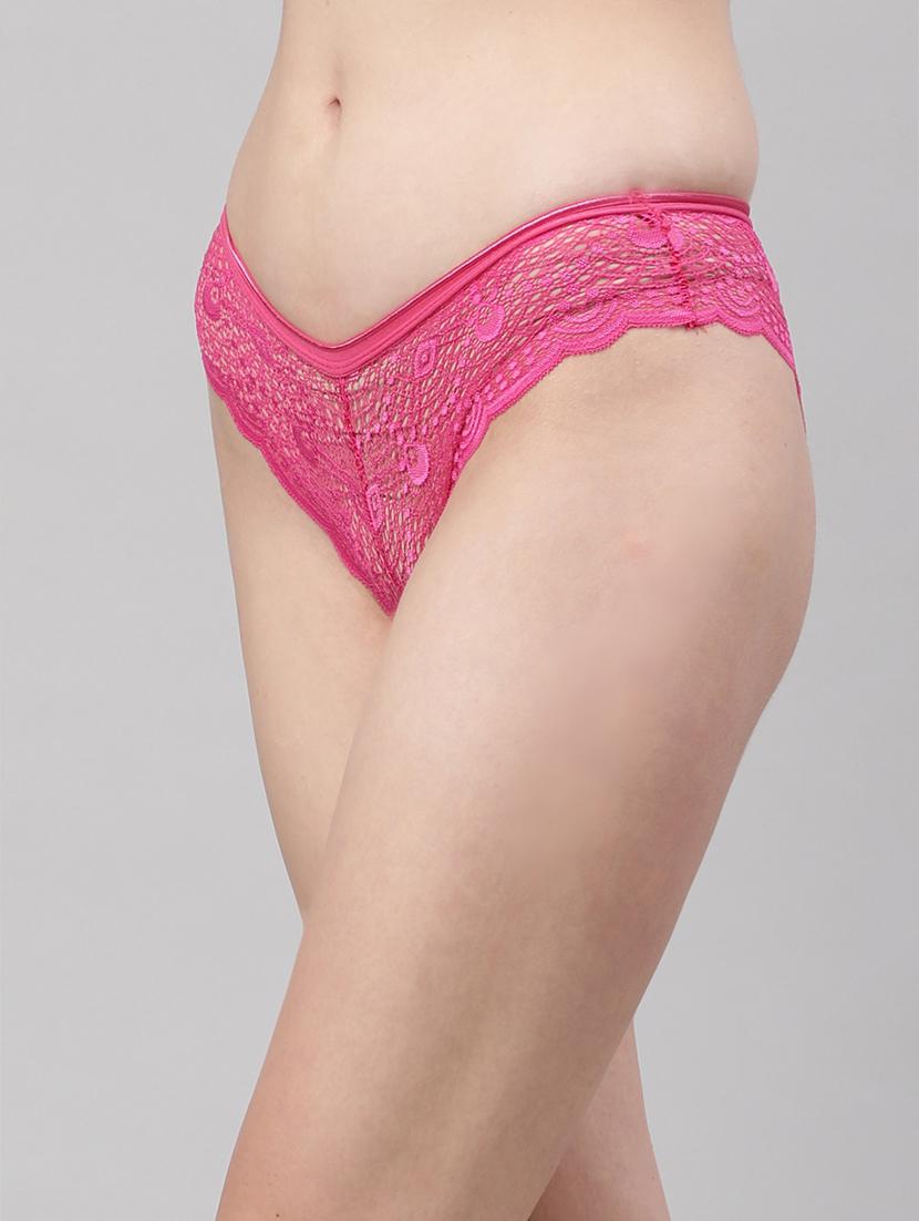 pink lace bikini panty - 18468116 - Standard Image - 1