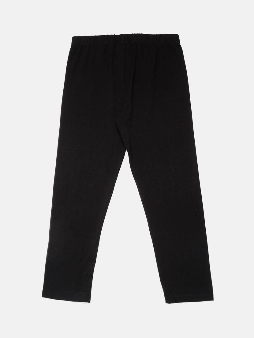 girls black solid legging - 18468194 -  Standard Image - 1