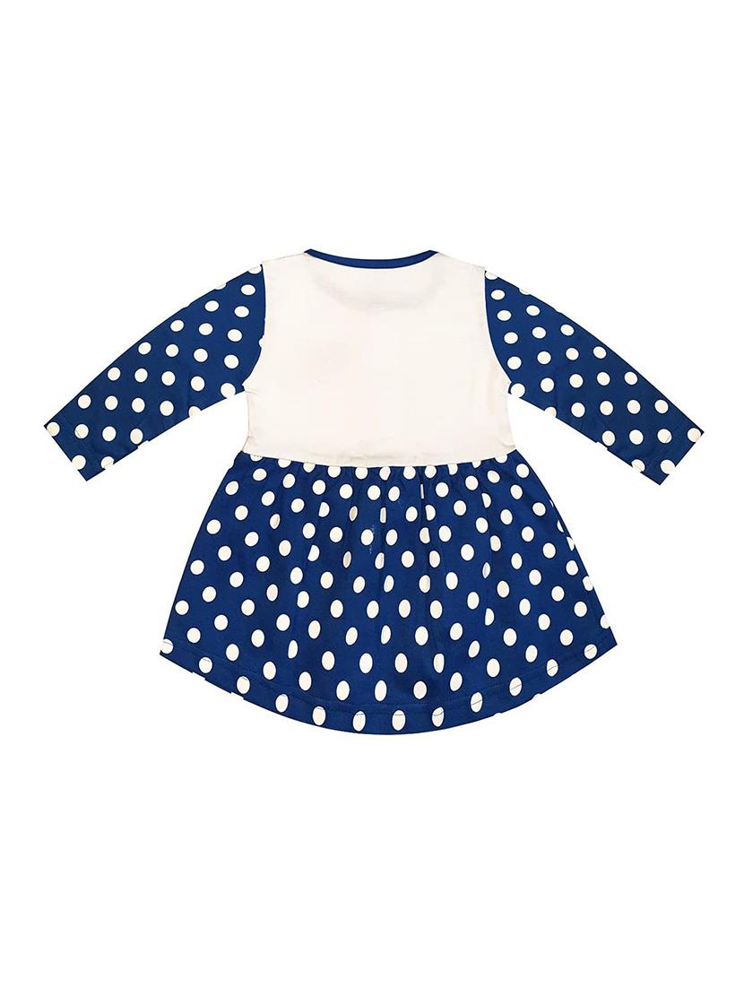 girls blue polka dot frock - 18468306 - Standard Image - 1
