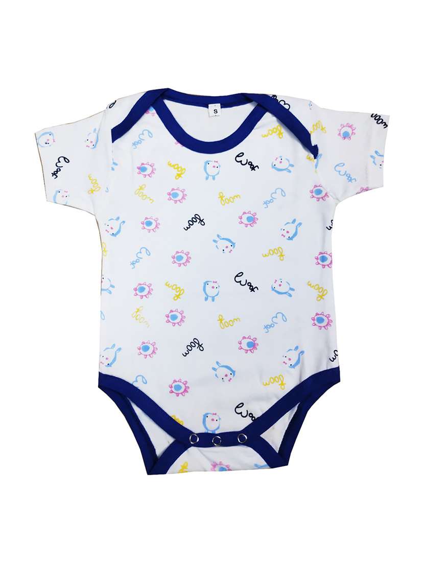white printed onesies