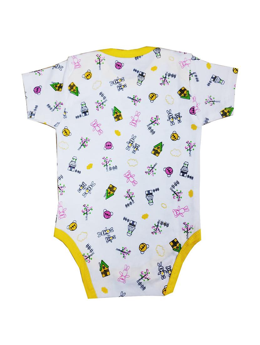 white printed onesies - 18468341 - Standard Image - 1