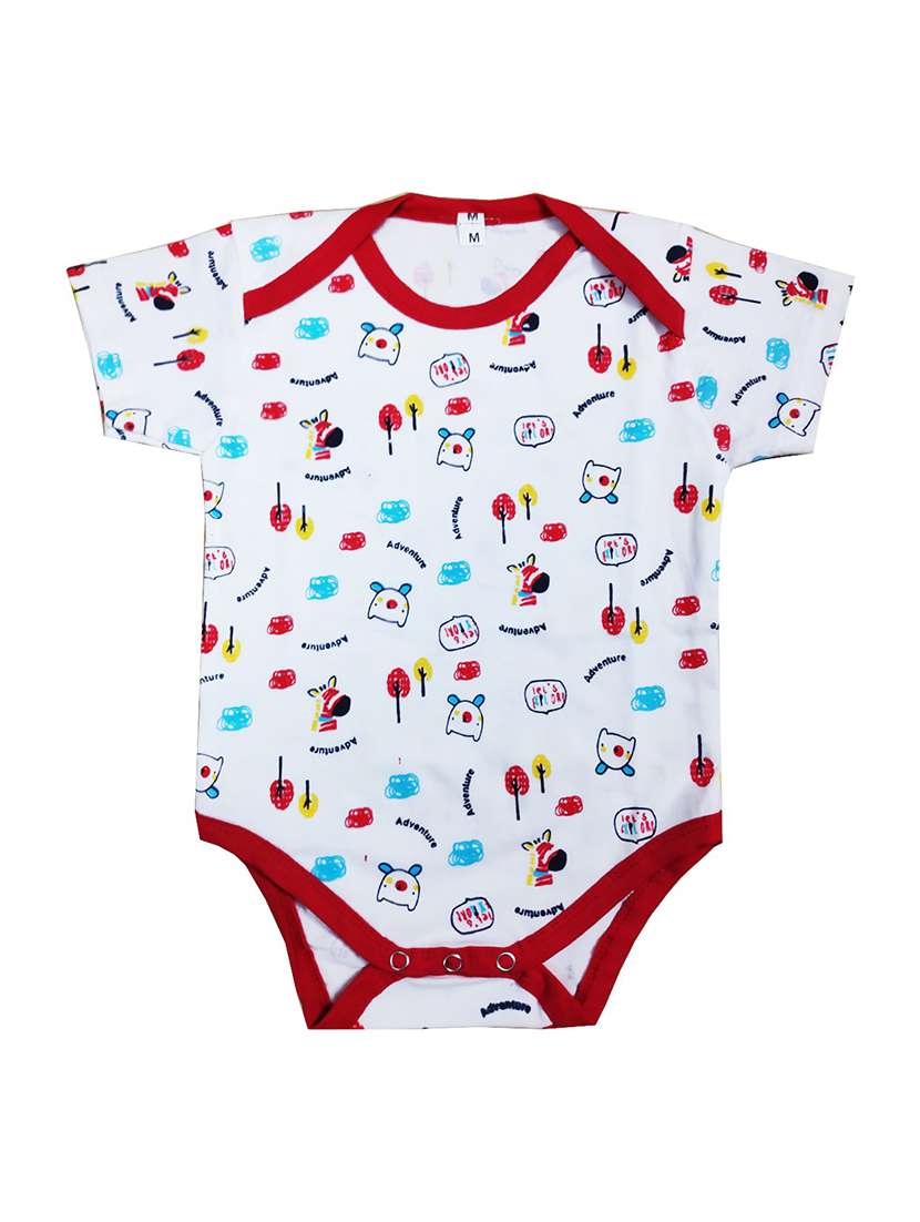 white printed onesies