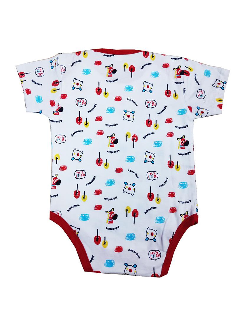 white printed onesies - 18468342 - Standard Image - 1